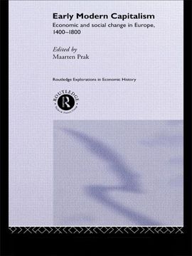 portada Early Modern Capitalism: Economic and Social Change in Europe 1400-1800 (en Inglés)
