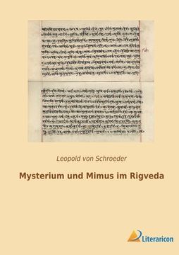 portada Mysterium und Mimus im Rigveda 