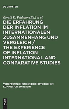 portada Die Erfahrung der Inflation im Internationalen Zusammenhang und Vergleich (en Inglés)