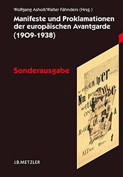 portada Manifeste Und Proklamationen Der Europäischen Avantgarde (1909-1938): Sonderausgabe (en Alemán)