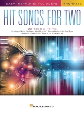 portada Hit Songs for Two Trumpets: Easy Instrumental Duets (in English)