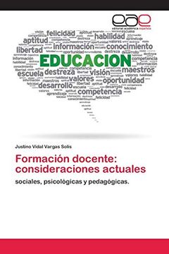 portada Formación Docente: Consideraciones Actuales: Sociales, Psicológicas y Pedagógicas.
