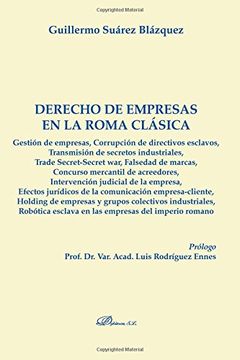 portada Derecho de Empresas en la Roma Clásica (in Spanish)