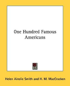 portada one hundred famous americans (en Inglés)