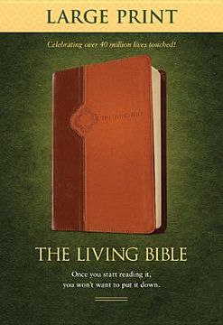 portada the living bible large print edition tutone (in English)
