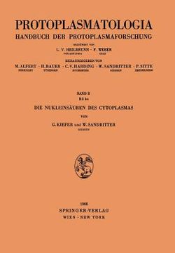portada Die Nukleinsäuren Des Cytoplasmas (in German)