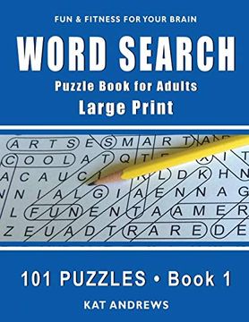 portada Word Search Puzzle Book for Adults: Large Print 101 Puzzles – Book 1 (Large Print Word Search) 