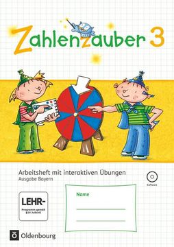 portada Zahlenzauber 3. Ausgabe Bayern (Neuausgabe). Arbeitsheft mit Interaktiven Übungen: Mit Cd-Rom und Lösungsheft (in German)