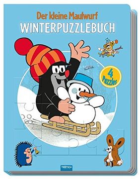 portada Winter-Puzzlebuch "Der Kleine Maulwurf": 4 Puzzle, 24-Teilig (en Alemán)