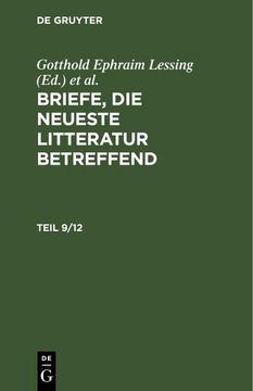 portada Briefe, die Neueste Litteratur Betreffend. Teil 9/12 (in German)