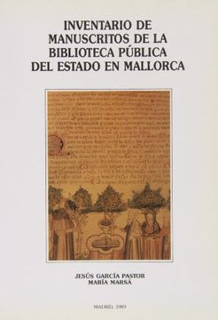 portada Inventario de Manuscritos de Biblioteca Pública del Estado de Palma de Mallorca