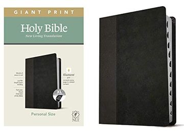 portada Nlt Personal Size Giant Print Bible, Filament Edition, Black: Nlt, Black (in English)