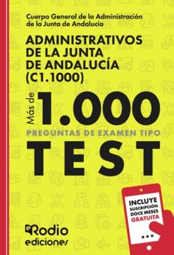 portada Más de 1. 000 Preguntas de Examen. Administrativos de la Junta de Andalucía (C1. 1000). (in Spanish)