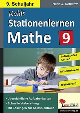 portada Kohls Stationenlernen Mathe 9. Schuljahr: Komplett ausgearbeitetes Freiarbeitsmaterial (en Alemán)