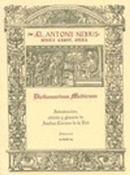 portada Dictionarium medicum. Edición crítica de Avelina Carrera de la Red (Antonii Nabrissensis Grammatici Opera)