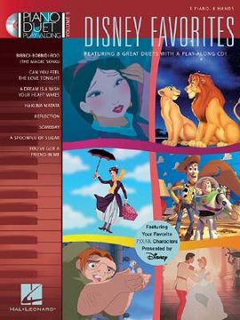 portada Disney Favorites - Piano Duet Play-Along Volume 5 Book/Online Audio [With CD] (en Inglés)