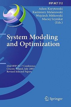 portada system modeling and optimization (en Inglés)