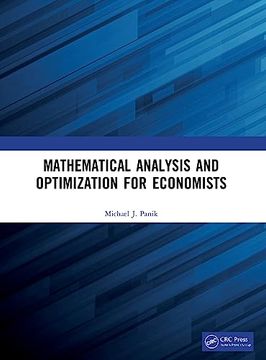 portada Mathematical Analysis and Optimization for Economists (en Inglés)