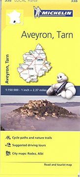 portada Michelin FRANCE Aveyron, Tarn Map 338 (Maps/Local (Michelin))
