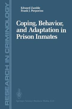 portada Coping, Behavior, and Adaptation in Prison Inmates (en Inglés)