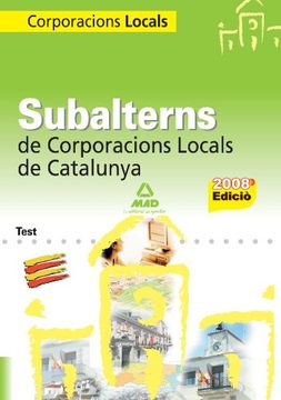 portada Subalterns De Corporacions Locals De Catalunya. Test