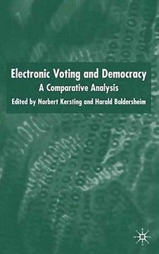 portada electronic voting and democracy: a comparative analysis (en Inglés)
