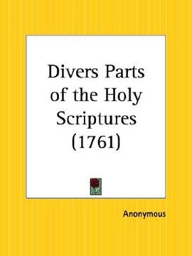 portada divers parts of the holy scriptures (en Inglés)