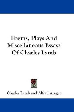 portada poems, plays and miscellaneous essays of charles lamb