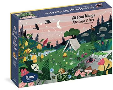 portada All Good Things are Wild and Free 1,000-Piece Puzzle (Flow) Adults Families Picture Quote Mindfulness Gift (en Inglés)