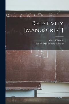 portada Relativity [manuscript] (en Inglés)