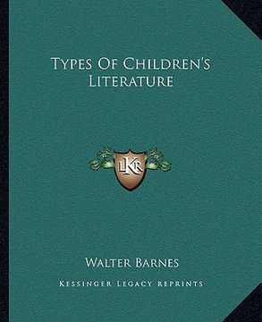portada types of children's literature (in English)