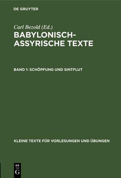 portada Schöpfung und Sintflut (in German)