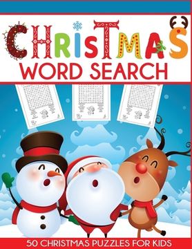 portada Christmas Word Search Puzzles For Kids (en Inglés)