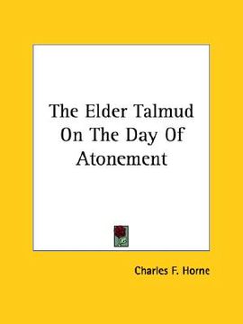 portada the elder talmud on the day of atonement (en Inglés)