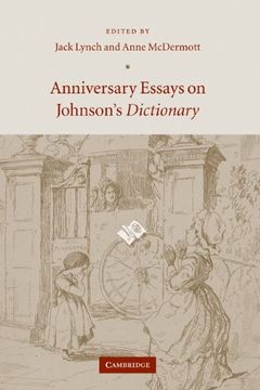 portada Anniversary Essays on Johnson's Dictionary Hardback (en Inglés)