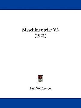 portada maschinenteile v2 (1921) (en Inglés)