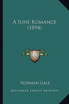 portada a june romance (1894) (en Inglés)