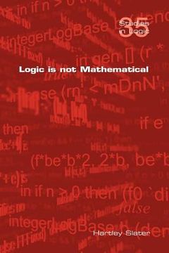 portada logic is not mathematical (in English)