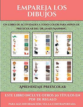 portada Aprendizaje Preescolar (Empareja los Dibujos): Este Libro Contiene 30 Fichas con Actividades a Todo Color Para Niños de 4 a 5 Años (in Spanish)