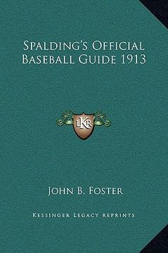 portada spalding's official baseball guide 1913 (en Inglés)