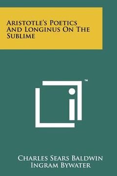 portada aristotle's poetics and longinus on the sublime (en Inglés)