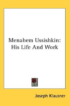 portada menahem ussishkin: his life and work