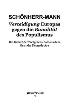 portada Verteidigung Europas Gegen die Banalität des Populismus (en Alemán)