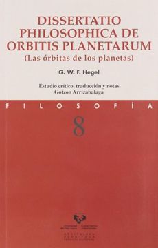 portada Dissertatio Philosophica "de Orbitis Planetarum". Las Órbitas de los Planetas (Serie de Filosofía)