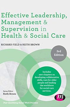 portada Effective Leadership, Management and Supervision in Health and Social Care (Post-Qualifying Social Work Practice Series) (en Inglés)