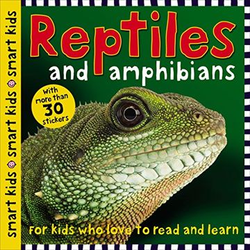 portada Smart Kids Reptiles and Amphibians: With More Than 30 Stickers (en Inglés)