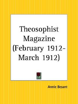 portada theosophist magazine february 1912-march 1912 (en Inglés)
