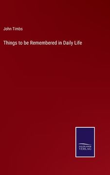portada Things to be Remembered in Daily Life (en Inglés)