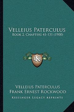 portada velleius paterculus: book 2, chapters 41-131 (1900) (en Inglés)