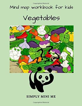 portada Mind map workbook for kids - Vegetables: Volume 4 (Mind map (for kids))